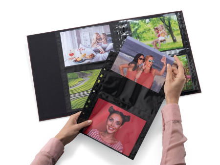 HERMA Pochettes transparentes A4 Fotophan, pour photos 13x18