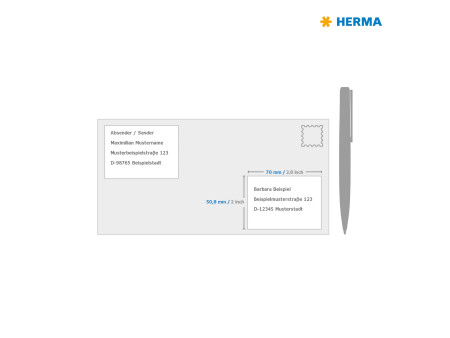 HERMA Etiquette pour disquettes 3,5' SPECIAL, 70 x 50,8 mm