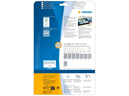 HERMA Etiquette brillante SPECIAL, 96,0 x 139,7 mm, blanc
