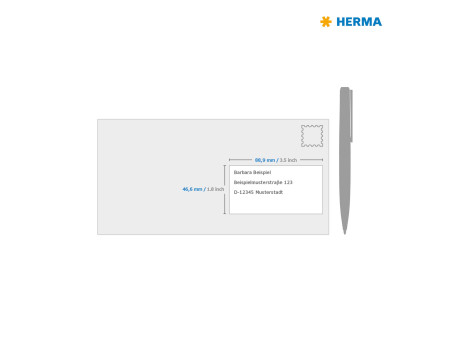 HERMA Etiquette brillante SPECIAL, 88,9 x 46,6 mm, blanc