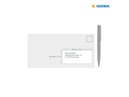 HERMA Etiquette couvrante/correctrice SPECIAL,97,0 x 42,3 mm