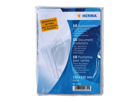 HERMA Pochette pour carte, PP, 1 poche, 110 x 155 mm, pack