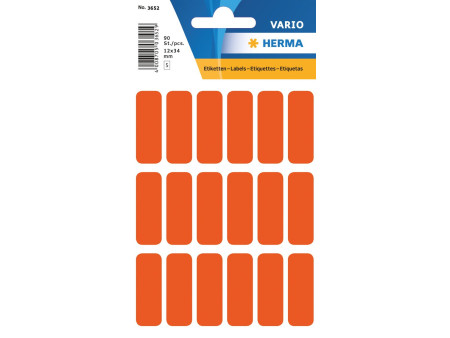 HERMA Etiquette multi-usage, 12 x 34 mm, rouge
