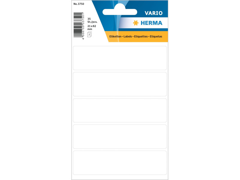HERMA Etiquette multi-usage, 21 x 80 mm, petit paquet,blanc