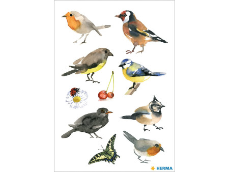 HERMA Sticker DECOR 'Oiseaux à l'aquarelle'
