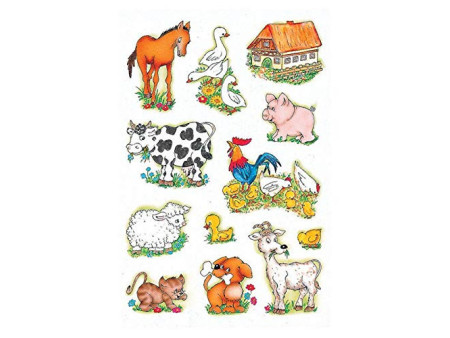 HERMA Autocollants DECOR 'Photo d'animaux de ferme'