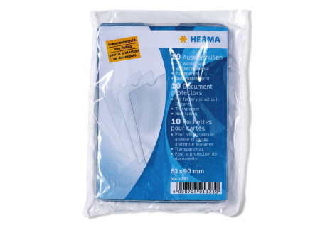 HERMA Pochette pour carte, PP, 1 poche, 63 x 90 mm, en pack