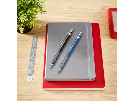 rotring Stylo à bille rétractable Tikky, bleu