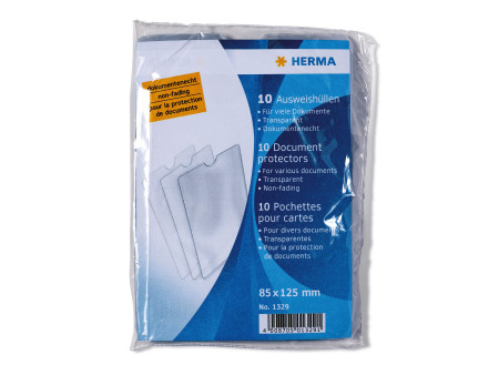 HERMA Pochette pour carte, PP, 1 poche, 85 x 125 mm, en pack