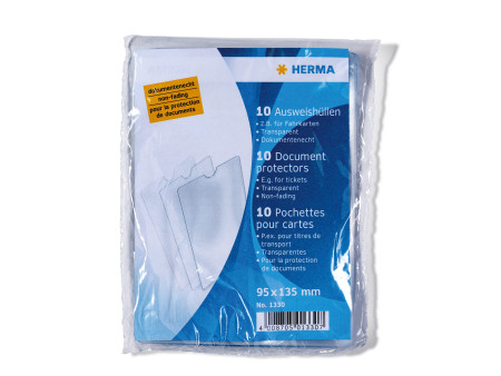 HERMA Pochette pour carte, PP, 1 poche, 95 x 135 mm, en pack