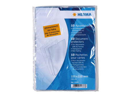 HERMA Pochette pour carte, PP, 1 poche, 155 x 220 mm,en pack