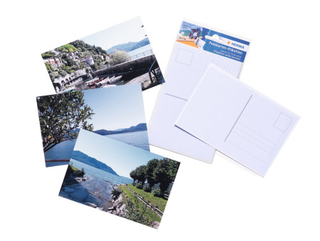 HERMA étiquettes carte postale, 95 x 145 mm, blanc