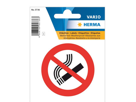 HERMA étiquettes d'indication 'Ne pas fumer', film, résistan