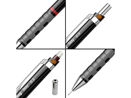 rotring Porte-mines Tikky 0,5 mm, noir