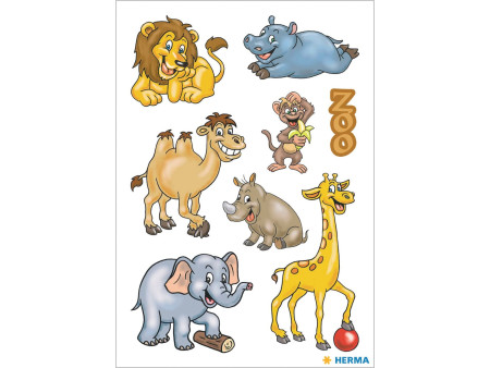 HERMA Autocollants DECOR 'Animaux du zoo'