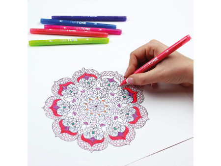 Tombow Feutre double pointe 'TwinTone' Bright Colours