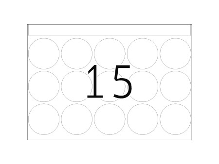 HERMA Etiquette adhésive DP1, diamètre: 32 mm, rouge