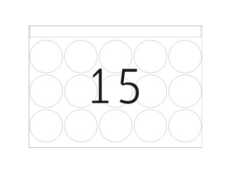 HERMA Etiquette adhésive DP1, diamètre: 32 mm, jaune