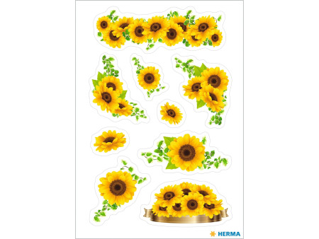 HERMA Autocollants DECOR 'Tournesols'