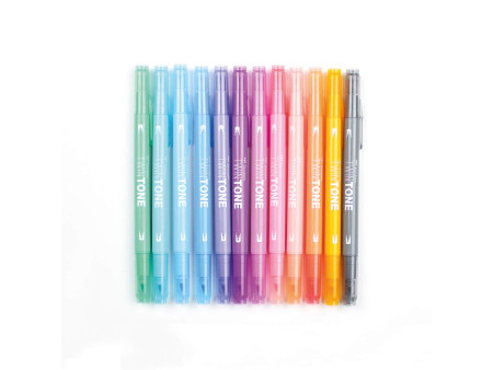 Tombow Feutre double pointe 'TwinTone' Pastell Colours