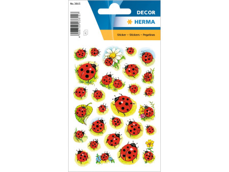 HERMA Sticker DECOR 'Coccinelles et fleur'