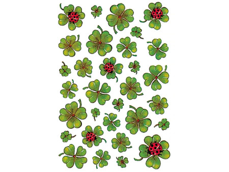 HERMA Sticker DECOR 'Trèfles avec coccinelles'