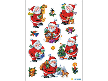HERMA Sticker de Noël DECOR 'Père Noël amusant',