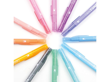 Tombow Feutre double pointe 'TwinTone' Pastell Colours