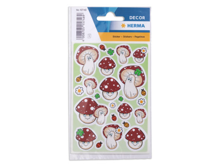 HERMA Sticker DECOR Champignons porte-bonheur
