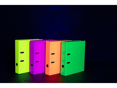 HERMA Classeur à motifs 'Fluo', A4, orange fluo
