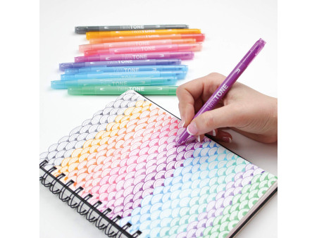 Tombow Feutre double pointe 'TwinTone' Pastell Colours