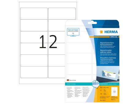 HERMA Etiquette universelle SPECIAL, 99,1 x 42,3 mm, blanc