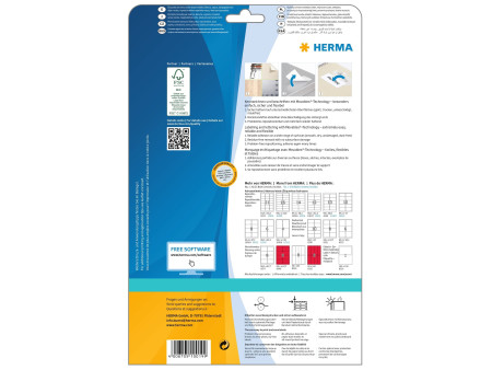 HERMA Etiquette universelle SPECIAL, 99,1 x 139 mm, blanc