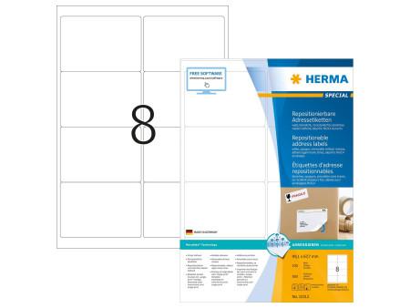 HERMA Etiquette universelle SPECIAL, 99,1 x 67,7 mm, blanc