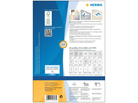 HERMA Etiquette universelle SPECIAL, 88,9 x 33,8 mm, blanc