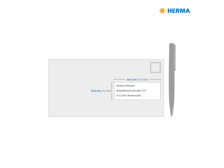 HERMA Etiquette universelle SPECIAL, 88,9 x 33,8 mm, blanc