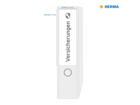 HERMA Etiquette dos de classeur SPECIAL, 192 x 61 mm, blanc