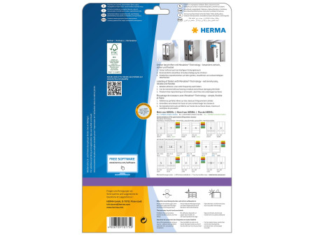 HERMA Etiquette dos de classeur SPECIAL, 38 x 297 mm, blanc