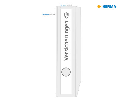 HERMA Etiquette dos de classeur SPECIAL, 38 x 297 mm, blanc