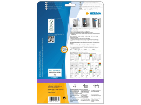 HERMA Etiquette dos de classeur SPECIAL, 61 x 297 mm, blanc