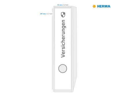 HERMA Etiquette dos de classeur SPECIAL, 61 x 297 mm, blanc