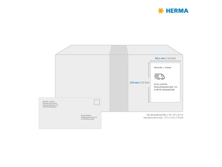 HERMA Etiquette universelle SPECIAL, 99,1 x 139 mm, blanc