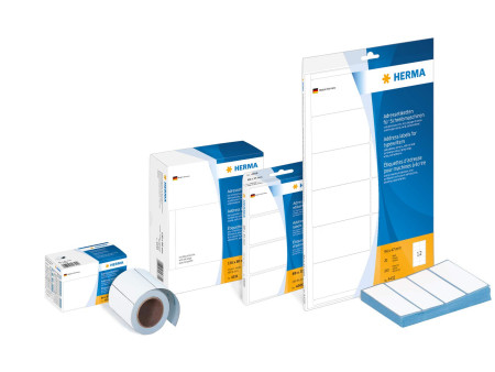 HERMA Etiquette d'adresse, 70 x 38 mm, en continu, blanc