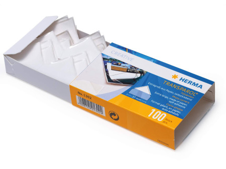 HERMA Transparol Coins-photos, extra grand, bandes de 2