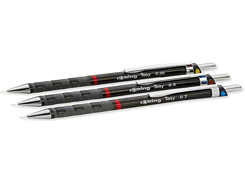 rotring Porte-mines fin Tikky lot de 3, noir