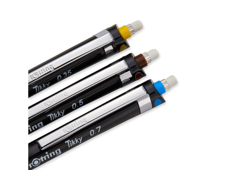 rotring Porte-mines fin Tikky lot de 3, noir