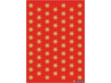 HERMA Autocollants de Noël DECOR 'étoiles', 8 mm, or