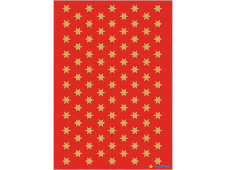 HERMA Autocollants de Noël DECOR 'étoiles', 6 mm, or