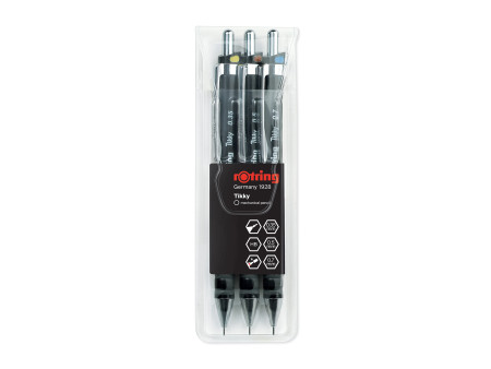 rotring Porte-mines fin Tikky lot de 3, noir