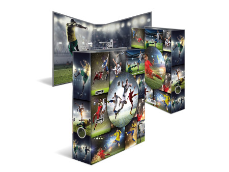 HERMA Classeur à levier à motifs 'football', dos: 70 mm,